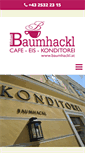 Mobile Screenshot of baumhackl.at