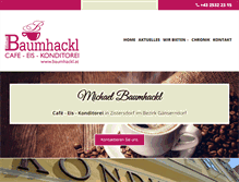 Tablet Screenshot of baumhackl.at